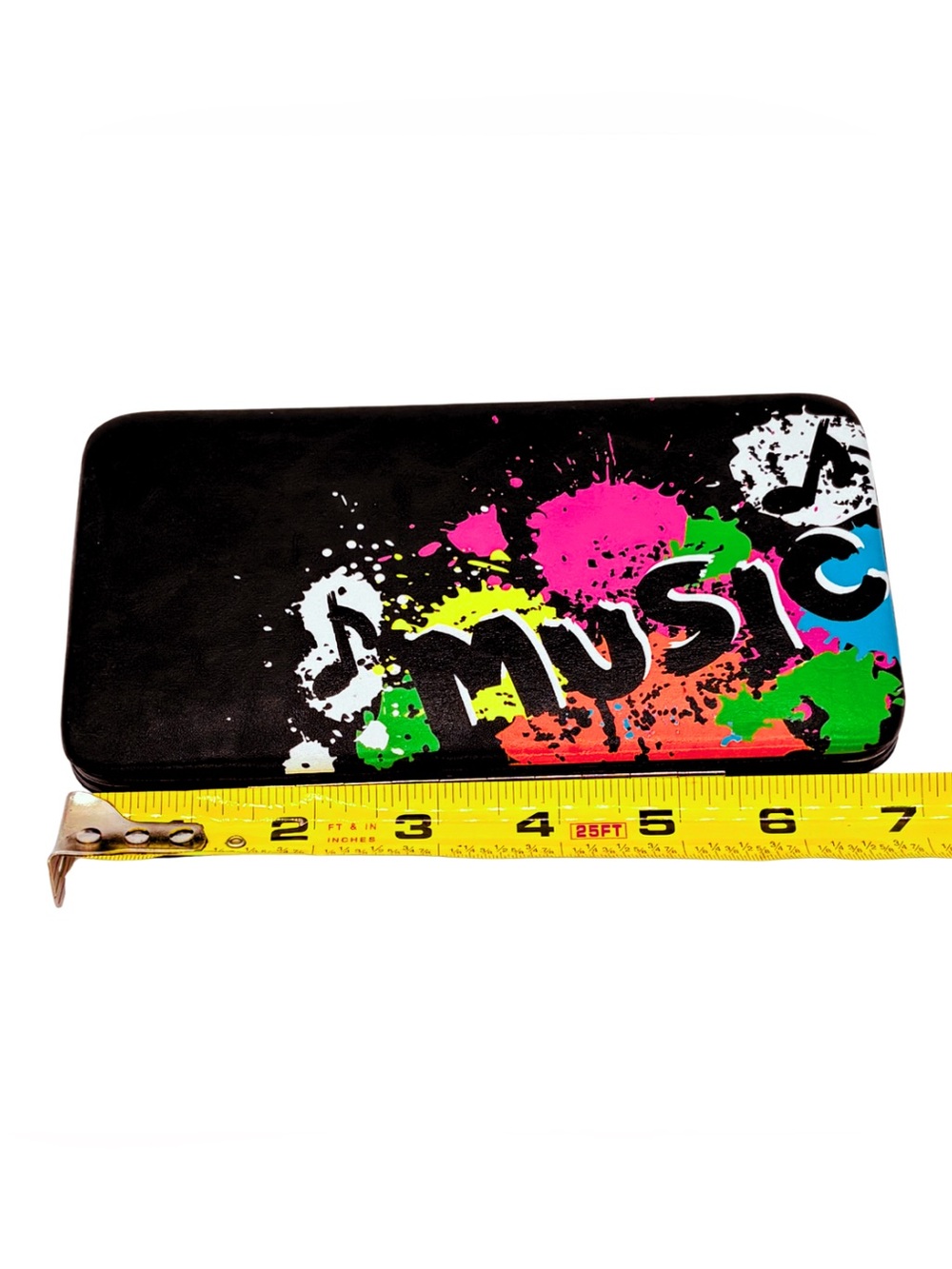 Y2K Music Splash Graffiti Clutch Wallet Neon Alt Checkbook Mall Goth Pop Punk - Picture 12 of 16